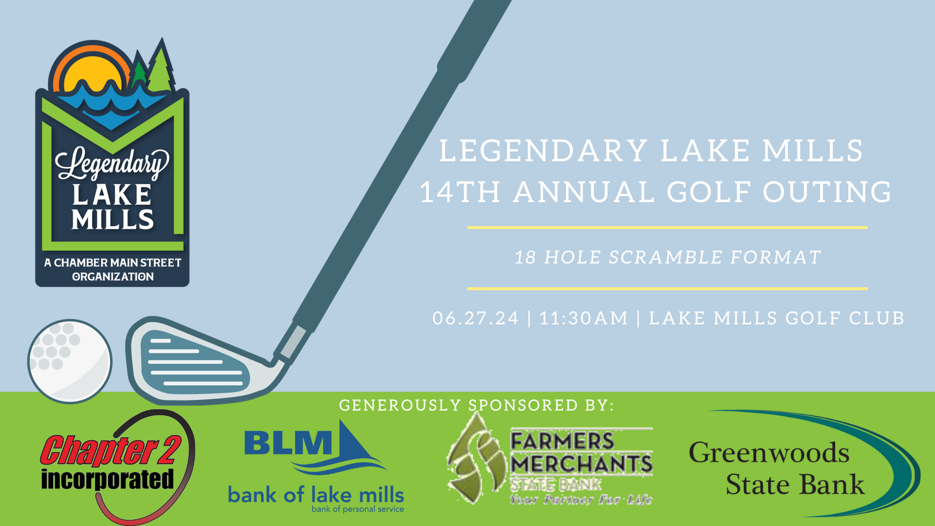 14th Annual Legendary Lake Mills Golf Outing Legendary Lake Mills