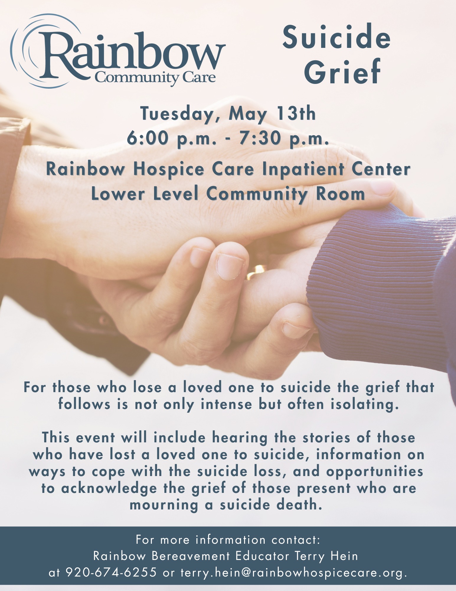 Rainbow Community Care Suicide Grief event
