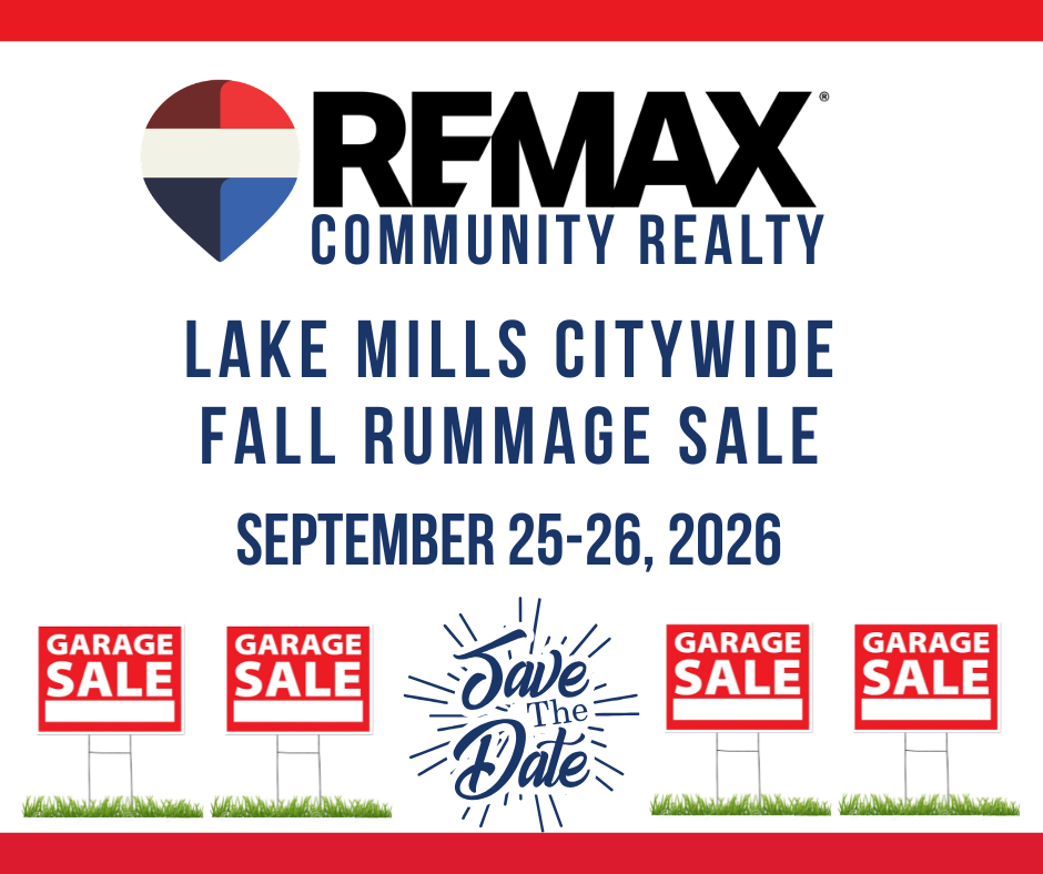 2026 Lake Mills Citywide Fall Rummage Sale